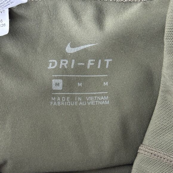 Nike Pants Womens Medium Olive Green Polka Dot Power Racer Flash Running Tights - Picture 6 of 9